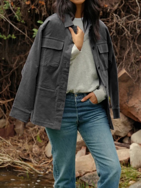 Jenni Kayne Jackets & Blazers - Jenni Kayne Charcoal Utility Jacket